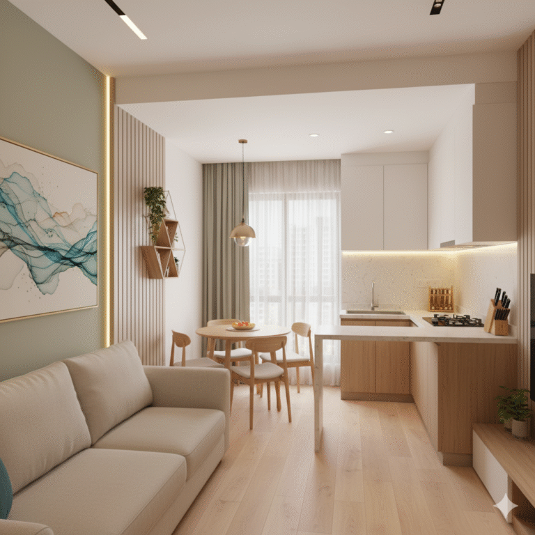 Project showing on-time delivery of a fully furnished flat in Ravet.